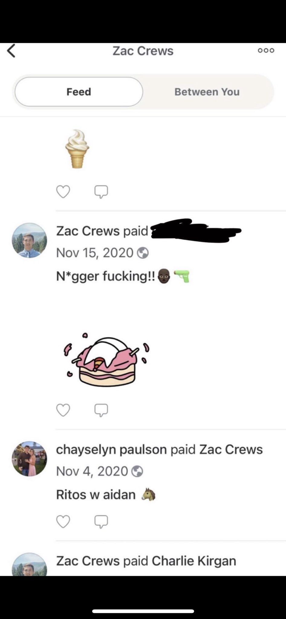 Venmo screenshot